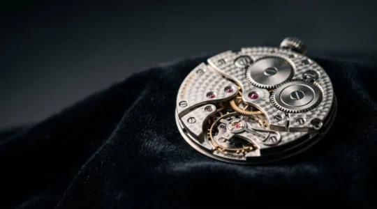 Pièce horlogère suisse rare dans un écrin, symbolisant l'investissement et la recherche de montres de collection avant leur explosion de valeur